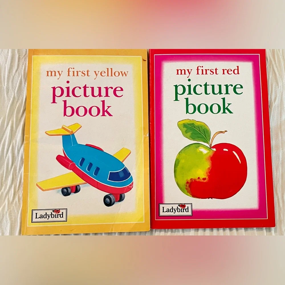 Vintage Lot of 4 Children’s my firsts picture books-red,blue,yellow & baby 1995
